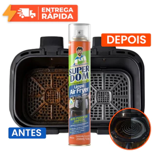 Kit 2 Spray Limpa Air Fryer Super Dom Alto Poder De Limpeza Dissolve A Gordura Sem Esforço 250ml