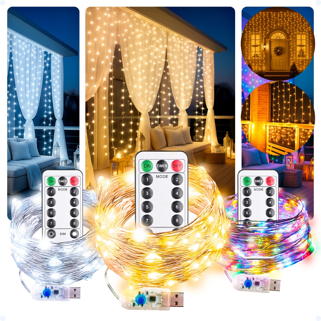 Cortina 300 Leds 3x3 Metros Decoração Festa Casamento Eventos Natal ...