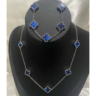Colar aço inox choker trevo várias cores