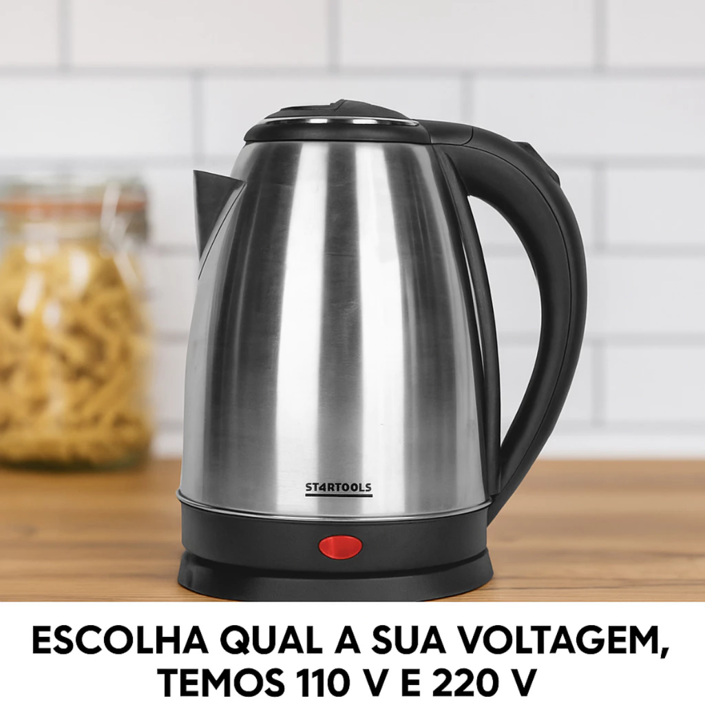 Produtos da Shopee que realmente valem a pena: 7 achados testados (preços, prós e contras) Chaleira Elétrica Inox 2 Litros Jarra Fervedor Água Automático 127V e 220V Café Chá Rápido Giratória