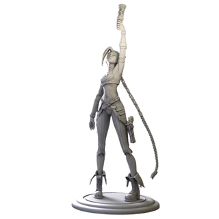 Action Figure Jinx – League of Legends, Lol, Arcane – 20CM – Colecionável em Resina (Sem Pintura)