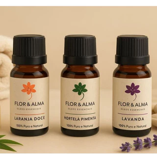 Kit Comemorativo Especial Black Friday Lavanda Laranja Doce e Hortelã Pimenta 30 ml