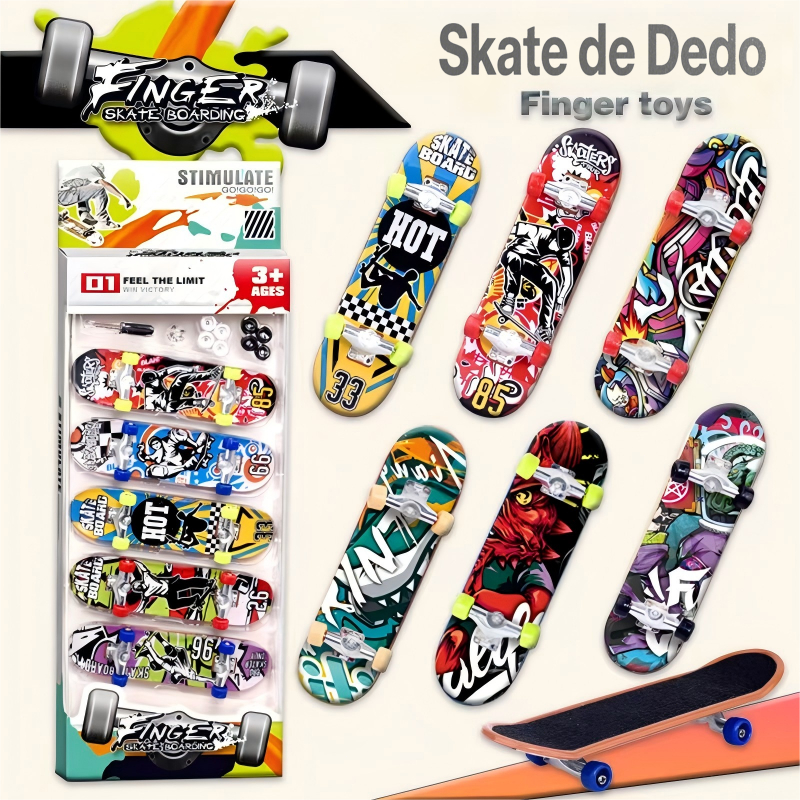 Kit de Skate de Dedo Brinquedo Profissional Stimu Late - Estampas ...