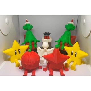 Enfeites de Natal Articulados em 3D – Decoração Natalina Criativa para Prateleira e Estante
