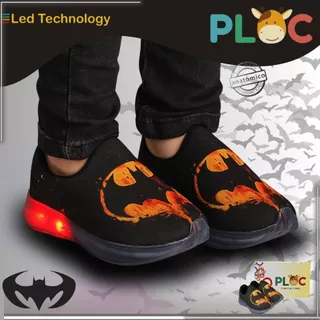 Tênis Led Tecnology Cores Ploc Pisou Piscou Personagens - Bat em Oferta na Shopee