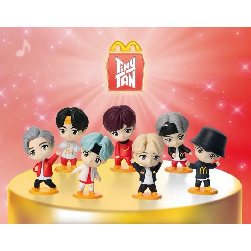 Coleção TinyTAN BTS 2025 - McDonald's - RM - Jin - SUGA - J-hope