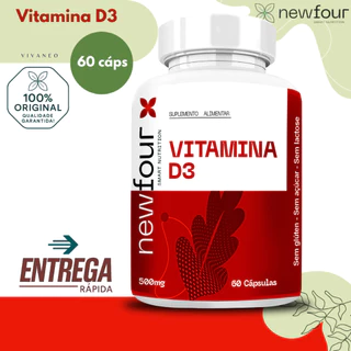 Kit 2x Vitamina K2 + Vitamina D3 60 Cápsulas 500mg - New Four