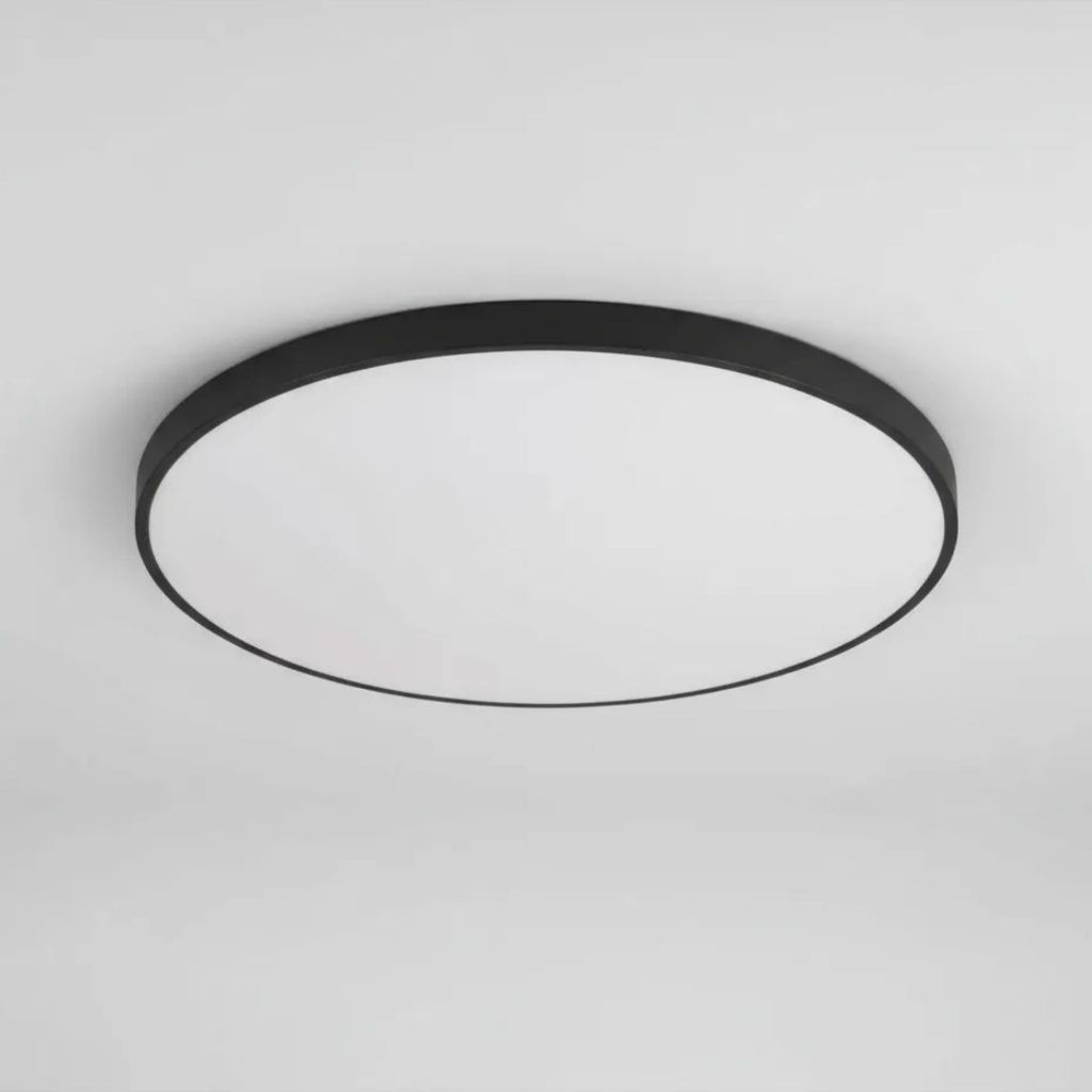 Plafon Led Moderno sobrepor 28w Redondo 3000k 27cm Tipo Orbital - Preto
