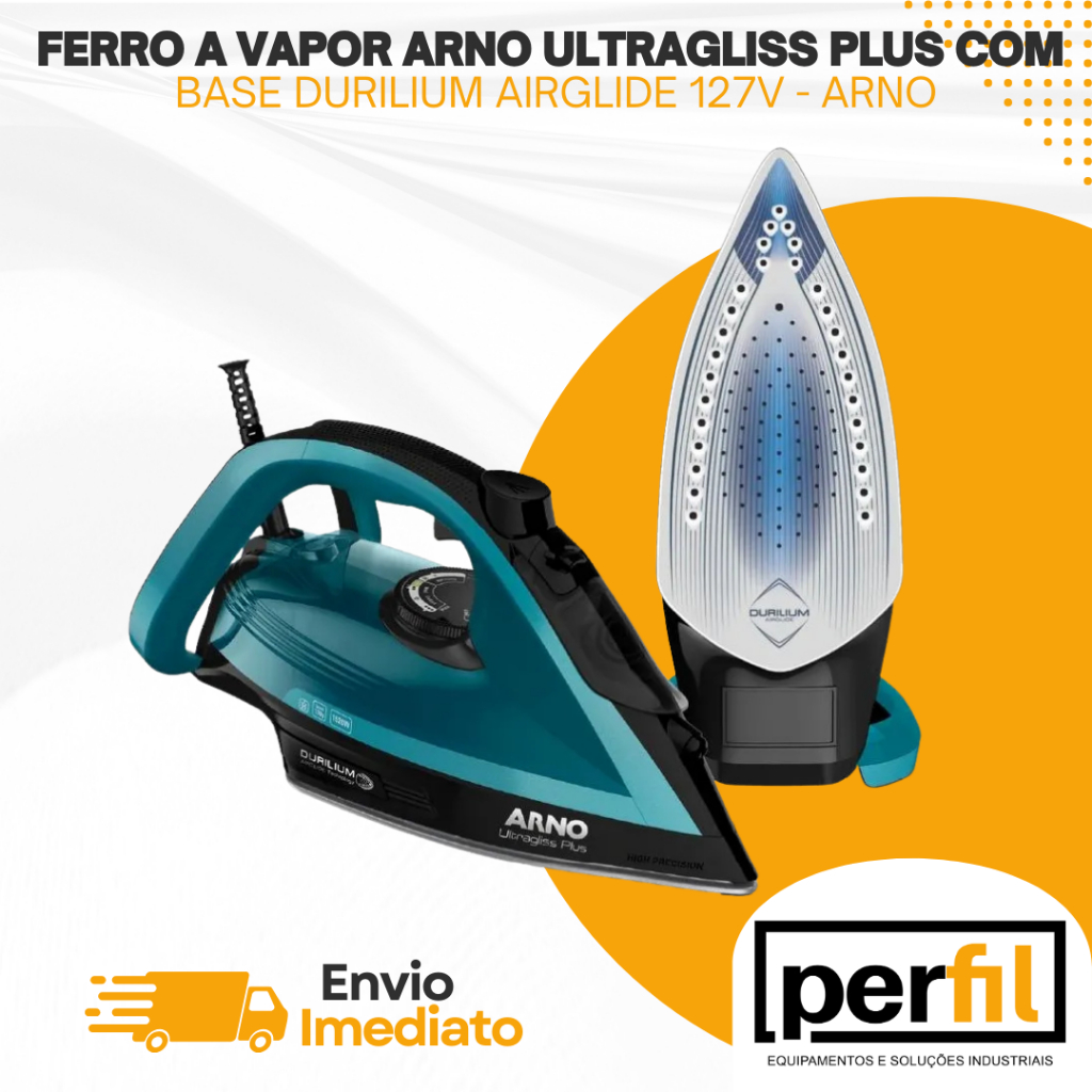 Ferro a Vapor Arno Ultragliss Plus com Base Durilium Airglide FMY 127V ...