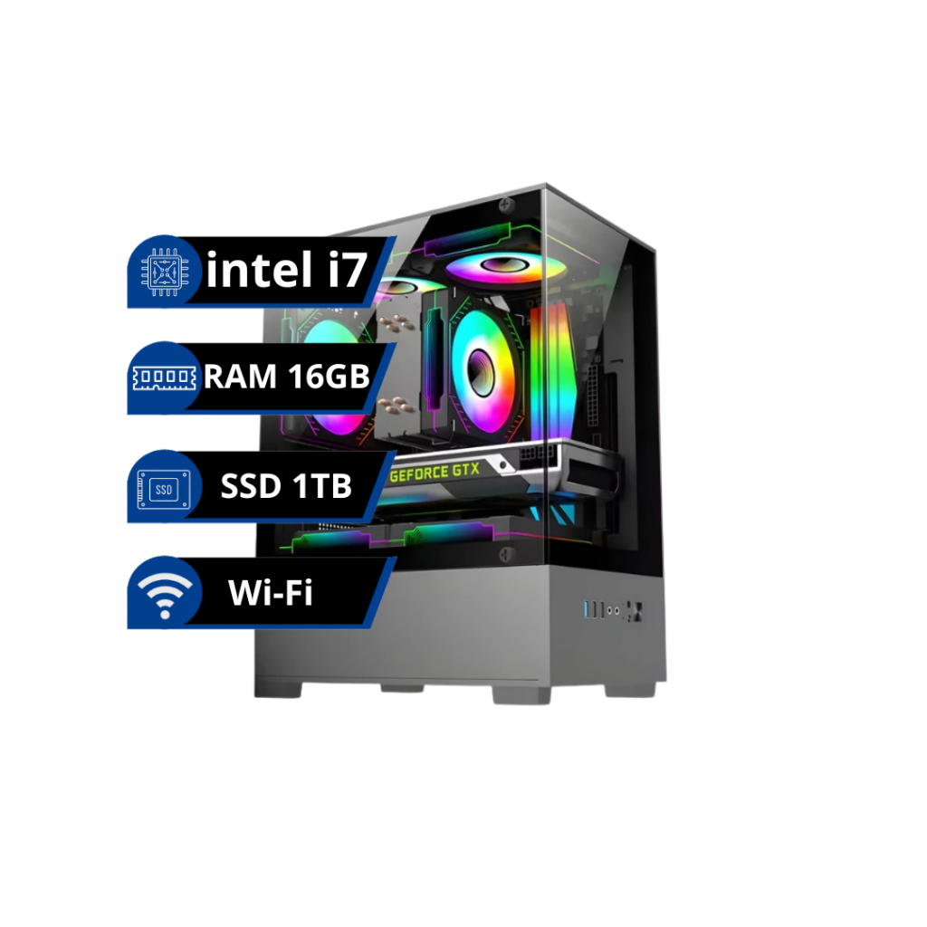 pc intel core i7 3770 h61 16gb ssd 480gb gabinete gamer australian