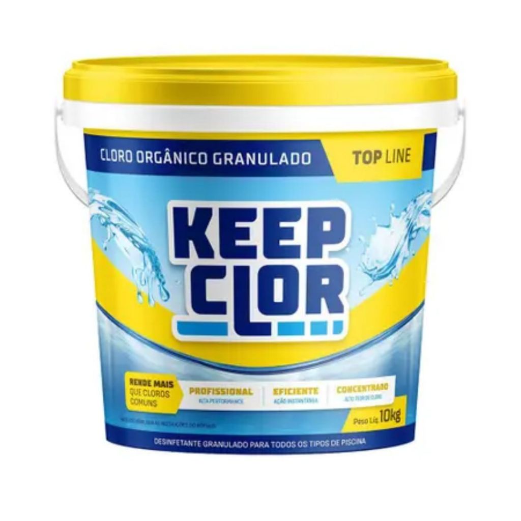 Cloro puro para piscinas top line keeclor | Shopee Brasil