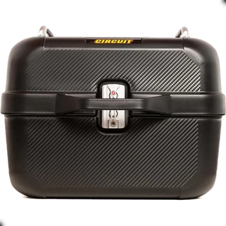 BAÚ PARA MOTO TRASEIRO IMPERMEÁVEL COM TRAVA TSA SMART BLACK 28L CIRCUIT