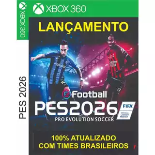 PES 2026 Futebol ATUALIZADO XBOX 360