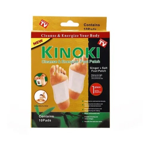 Kinoki Detox Foot Pads 10 Unidades – Patches Desintoxicantes para Pés ...