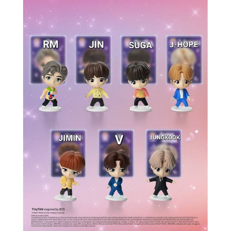 BTS Tiny Tan McDonald's Original Lacrado 2025 | Shopee Brasil