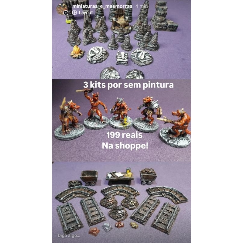 kit 3 em 1 ( cavernas dos kobolds)