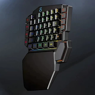 Teclado Gamer Para Celular Semi mecânico Rgb Ergonômico Usb