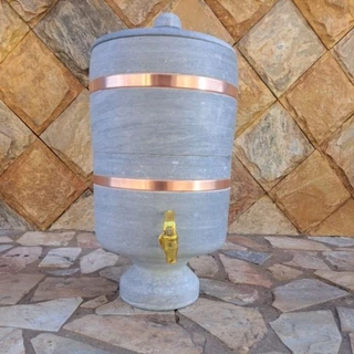 Filtro De Pedra 10lt (5lt Em Cima E 5lts Na Parte De Baix ) boias de brinde
