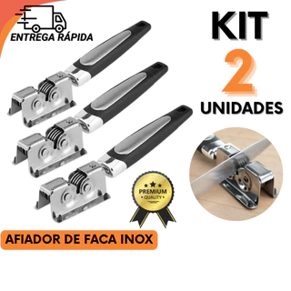 Afiador De Facas Manual Em Inox Prático Para Casa, Churrascaria  Açougue E Camping em Oferta na Shopee