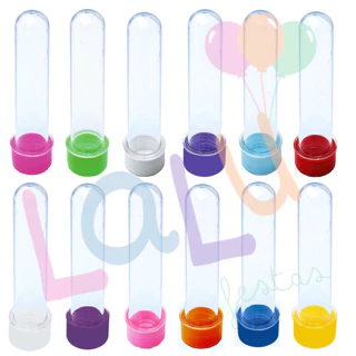 100 unidades Tubetes 13cm - Para Lembrancinhas - Várias Cores