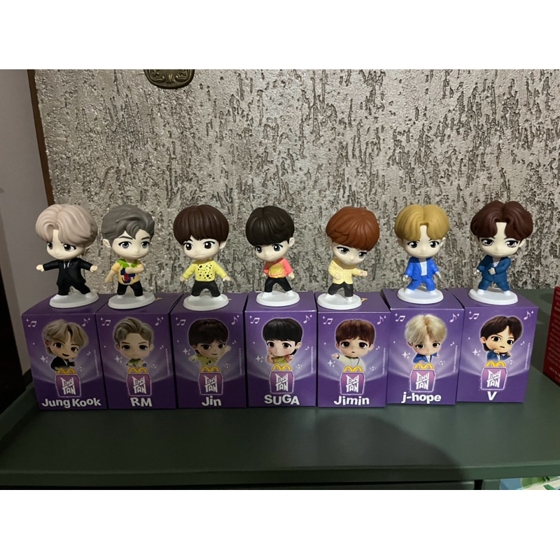 Kit Completo Coleção Nostalgia TinyTAN Roxo Mc Donalds BTS – 7