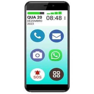 CELULAR VOVÔ&VOVÓFONE 16GB ICONES GRANDES ZAP INSTA BOTÃO SOS