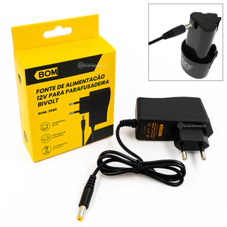 Fonte Carregador Bivolt 12.6V Compatível Com Bateria 12V – BOM5590