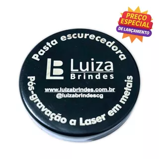 Pasta escurecedora pós gravação a Laser em metais