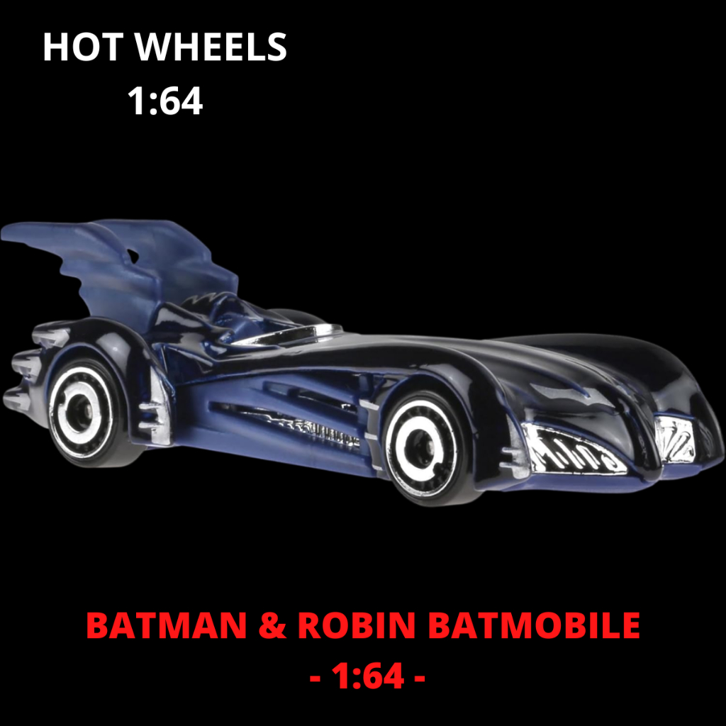 Hot Wheels バットモービル 1/64 Miniatura Hot Wheels Batman & Robin Batmobile - HW: Batman - 2024