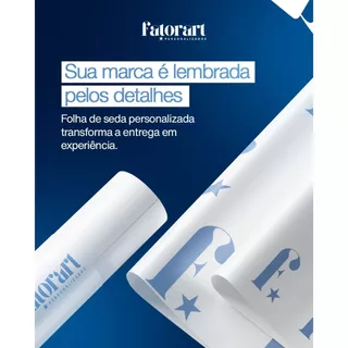 Papel Seda Com Logo Empresa Personalizado 50x70 - 100 Folhas