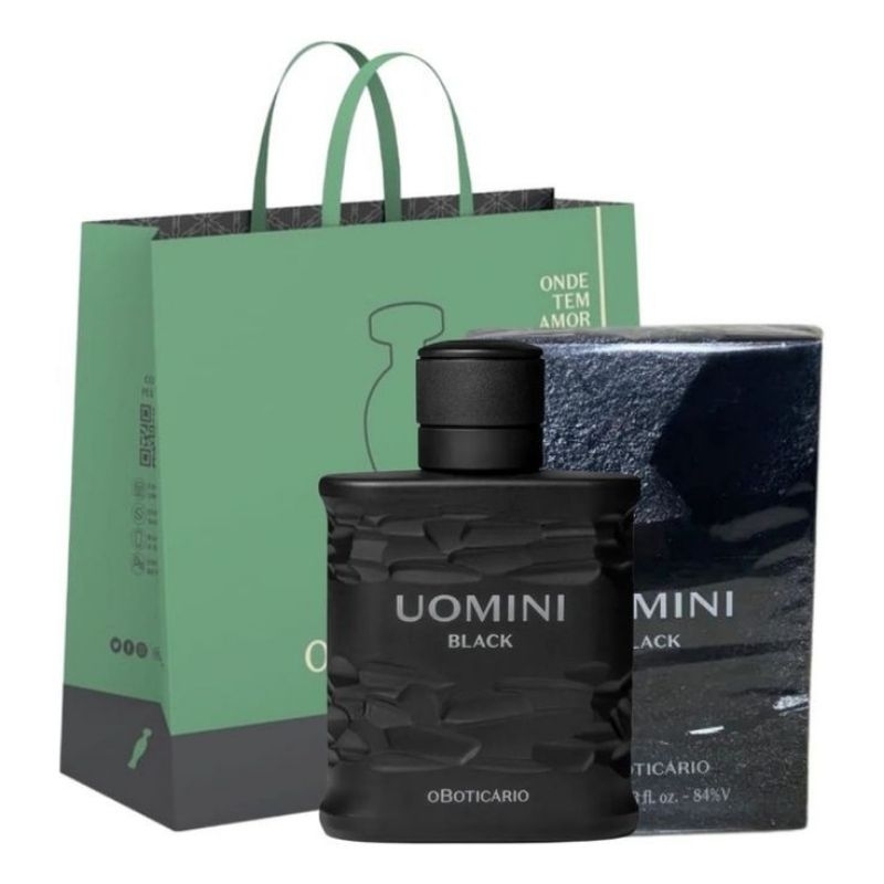 Perfume Desodorante Colônia Uomini Black 100ml Oboticario. | Shopee Brasil
