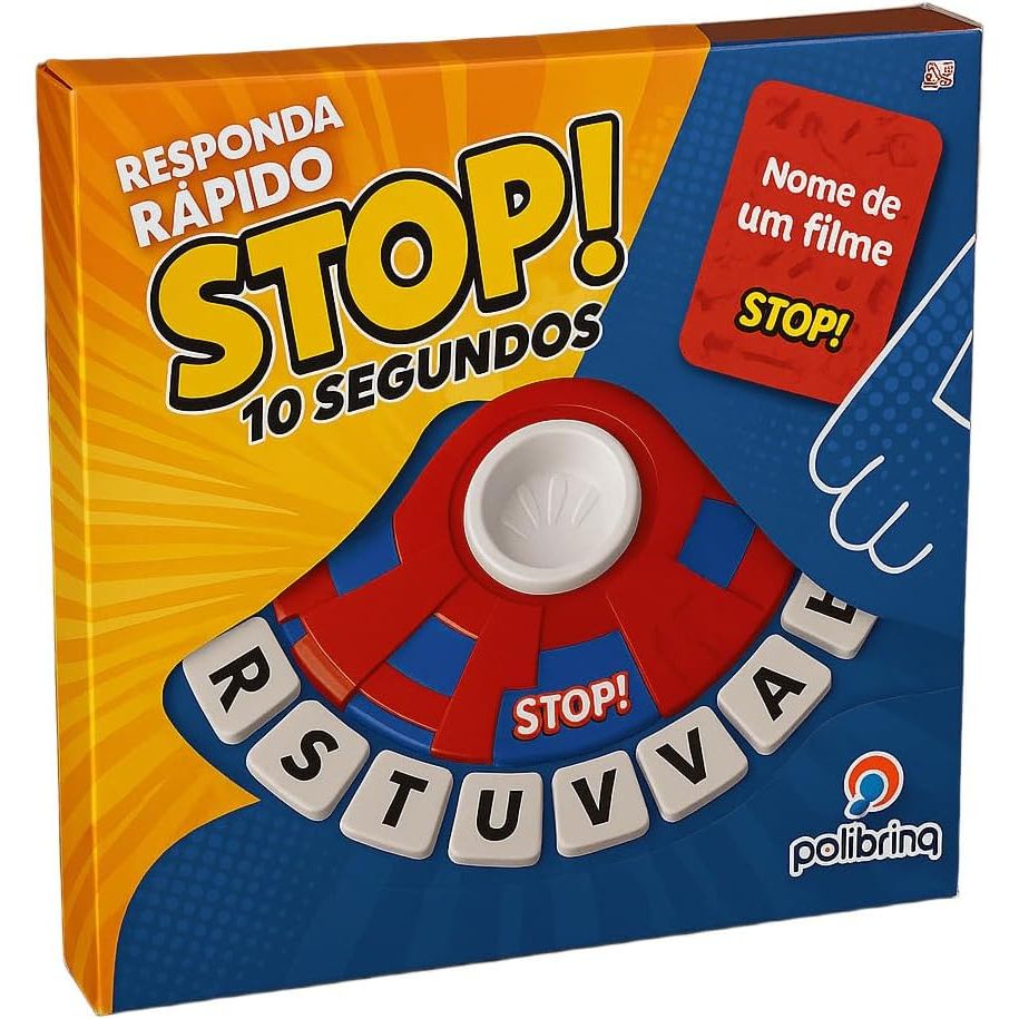 Jogo De Tabuleiro Tecla letras stop Jogo De Palavras Português braskit ...