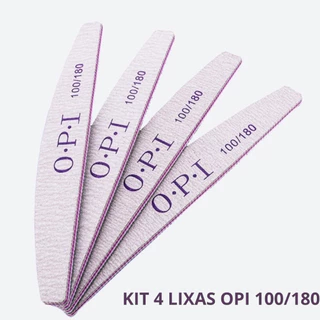 Kit 4 Unidades De Lixa Unha De Gel Alongamento Lixa Banana Bumerangue Boomerang 100/180