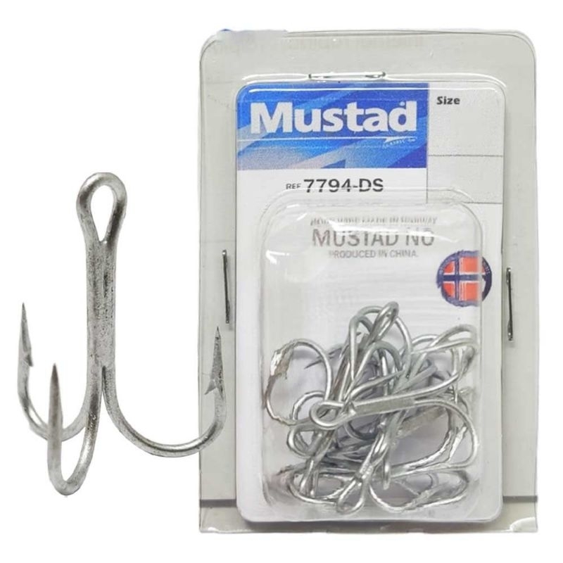 Garateia Mustad 3X Número 1/0 Pacote com 10 unidades | Shopee Brasil