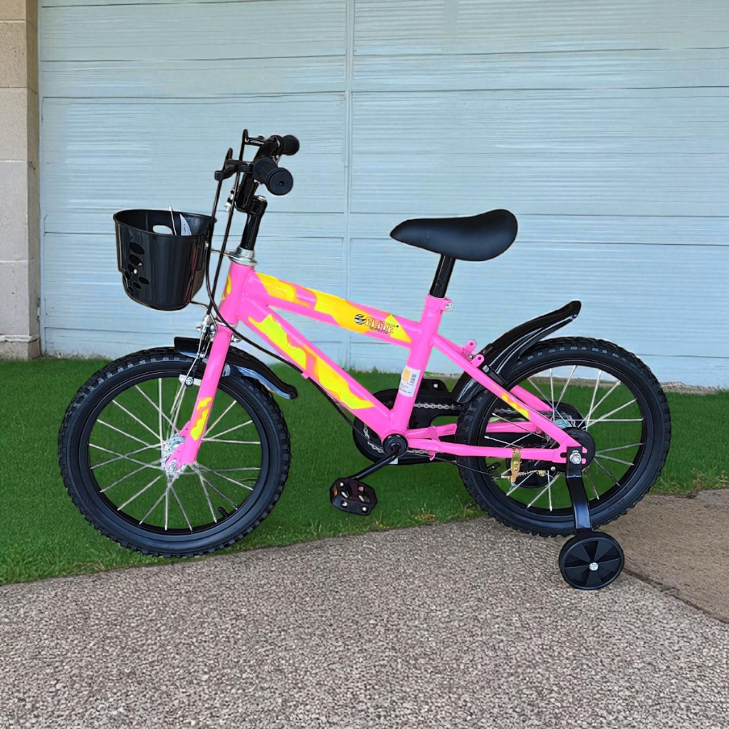 Bicicleta Infantil Feminina Para Meninas 3 a 7 anos Rosa Com