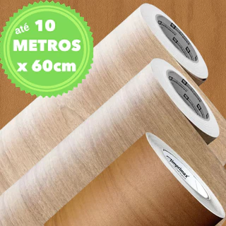 Até 10 METROS X 60CM Adesivo Vinil Madeira Jequitibá Carvalho Envelopamento Móveis Armário Papel Parede Porta Decoração