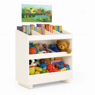 Baú Organizador Quarto Infantil p\Brinquedos Divisórias Montado em Oferta na Shopee
