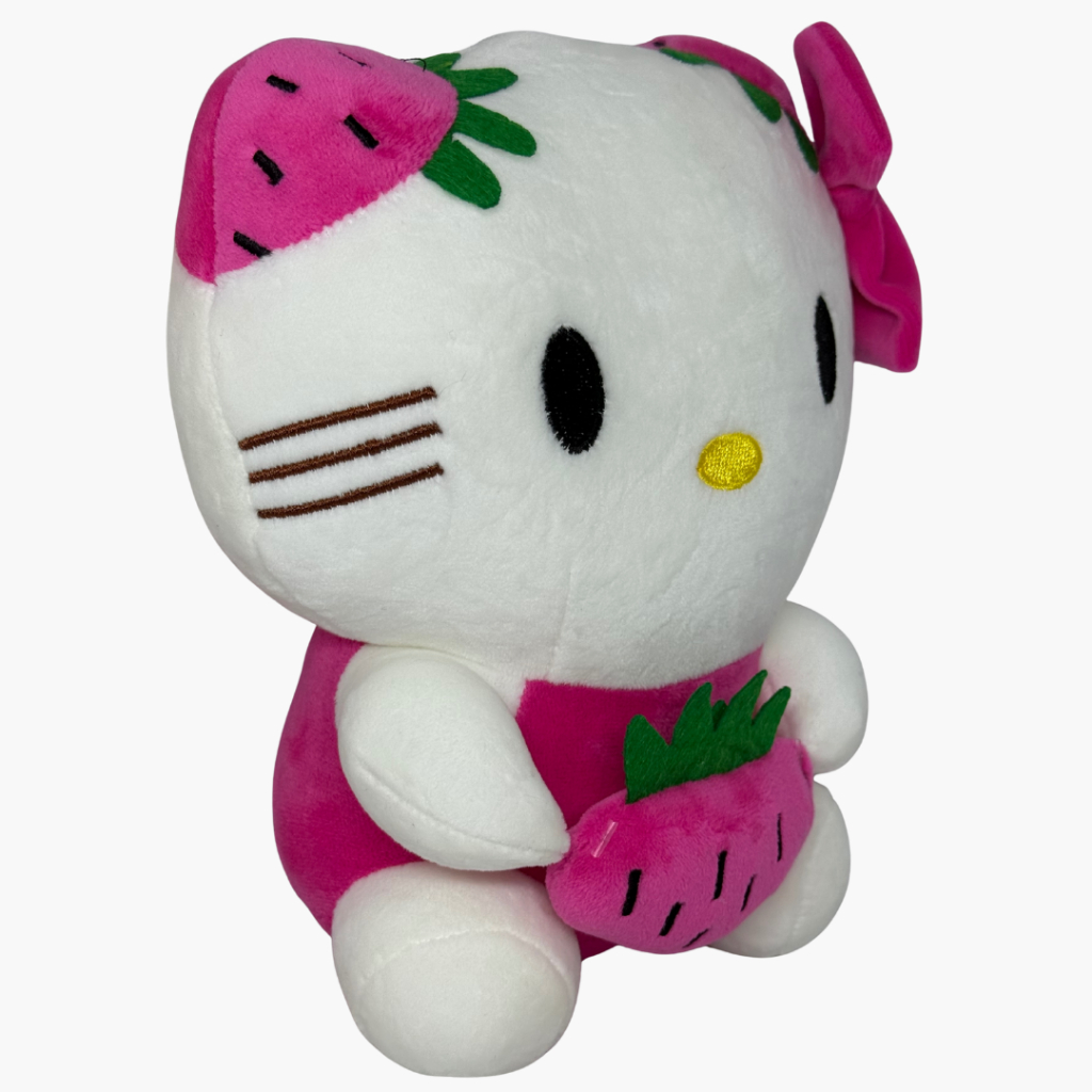 Pelúcia Hello Kitty Morango Rosa Boneca Brinquedo Kawai | Shopee Brasil