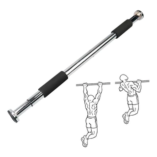 Barra Fixa Flexão Porta Apoio Regulável 64 a 100 Cm