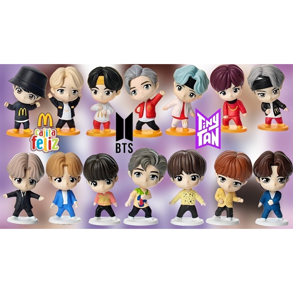 Coleção TinyTAN BTS 2025 - McDonald’s - RM - Jin - SUGA - J-hope ...