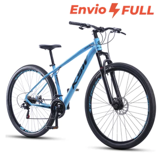 Bicicleta Bike Aro 29 Ksw 21 Velocidades Marcha Alumínio Xlt 100 Mtb Freio a disco suspensão MTB em Oferta na Shopee