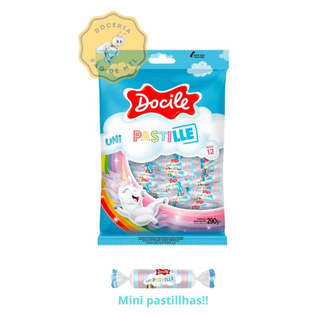 Docile Pastilha Mini 12 Unicornio 290g (aproximadamente 50 unidades ...