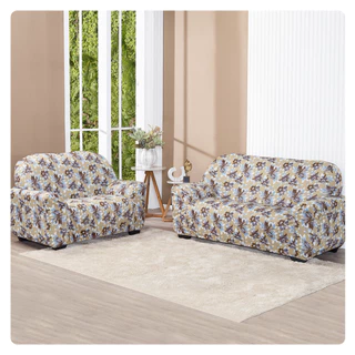 Kit Capa de Sofá Coladinha 2 e 3 Lugares Estampada em Oferta na Shopee