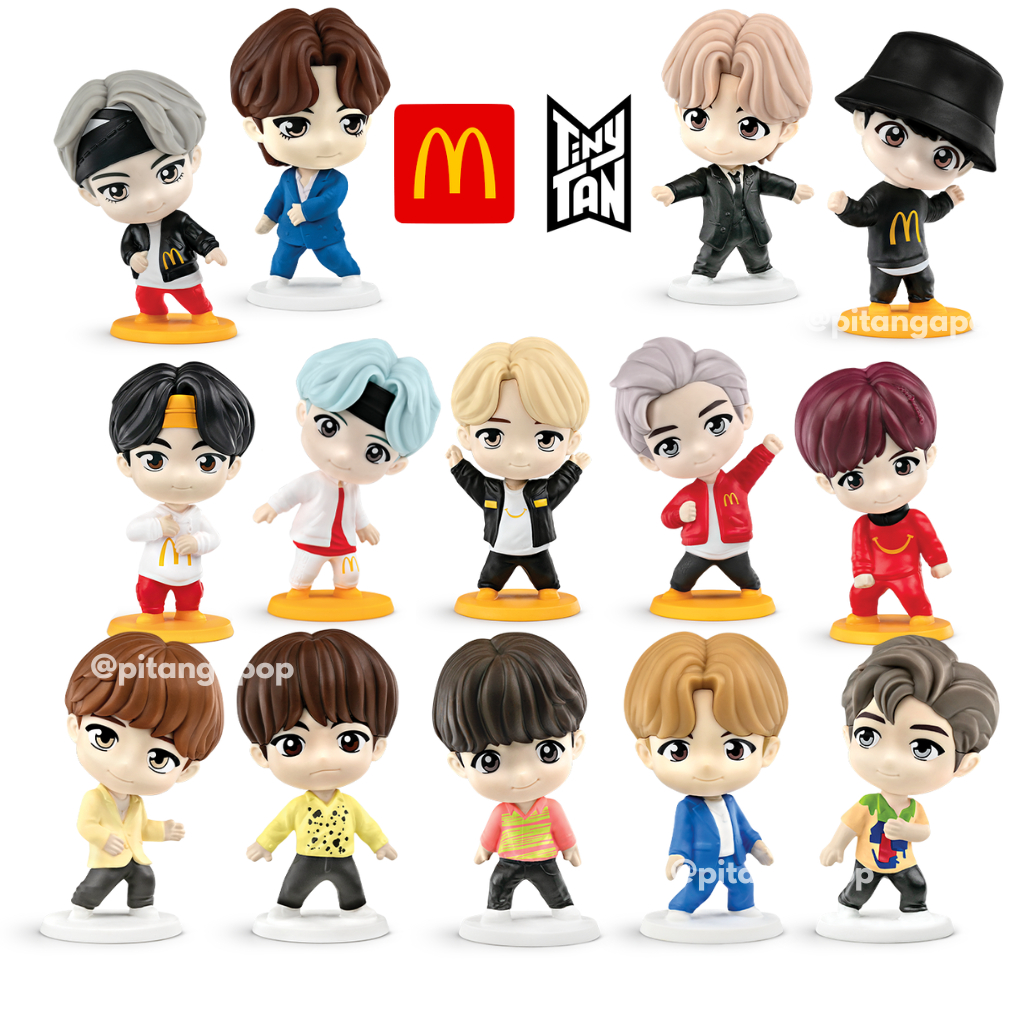 Bonecos BTS Tiny Tan McDonald's Nova Campanha 2025 Lacrados K-Pop