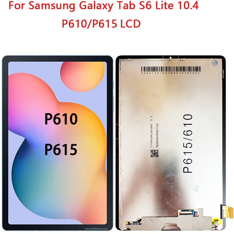 Frontal Tela Display Galaxy Tab S6 Lite 10.4/P610/P615/P613/P619