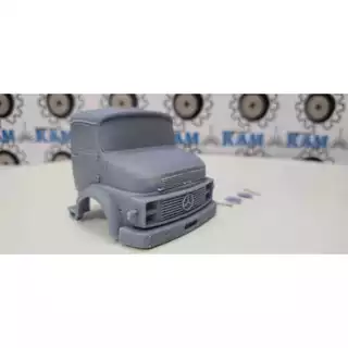 Miniatura Cabine Caminhão Em Resina 1313 Cara Preta 1/32