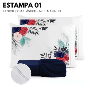 Jogo de Lençol Micropercal 400 Fios Com Elástico - Conjunto Solteiro - Casal - Queen - King em Oferta na Shopee