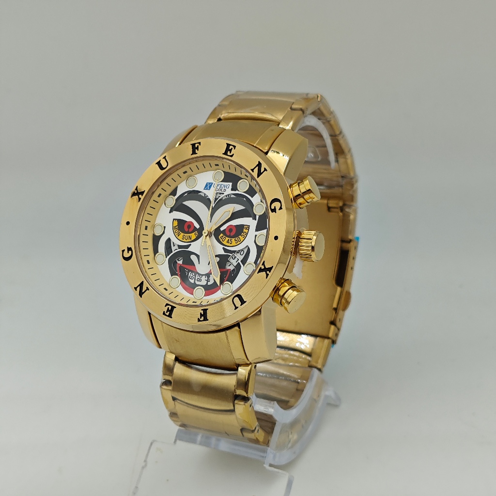 Relógio Coringa Joker original masculino Xufeng linha Ouro à prova