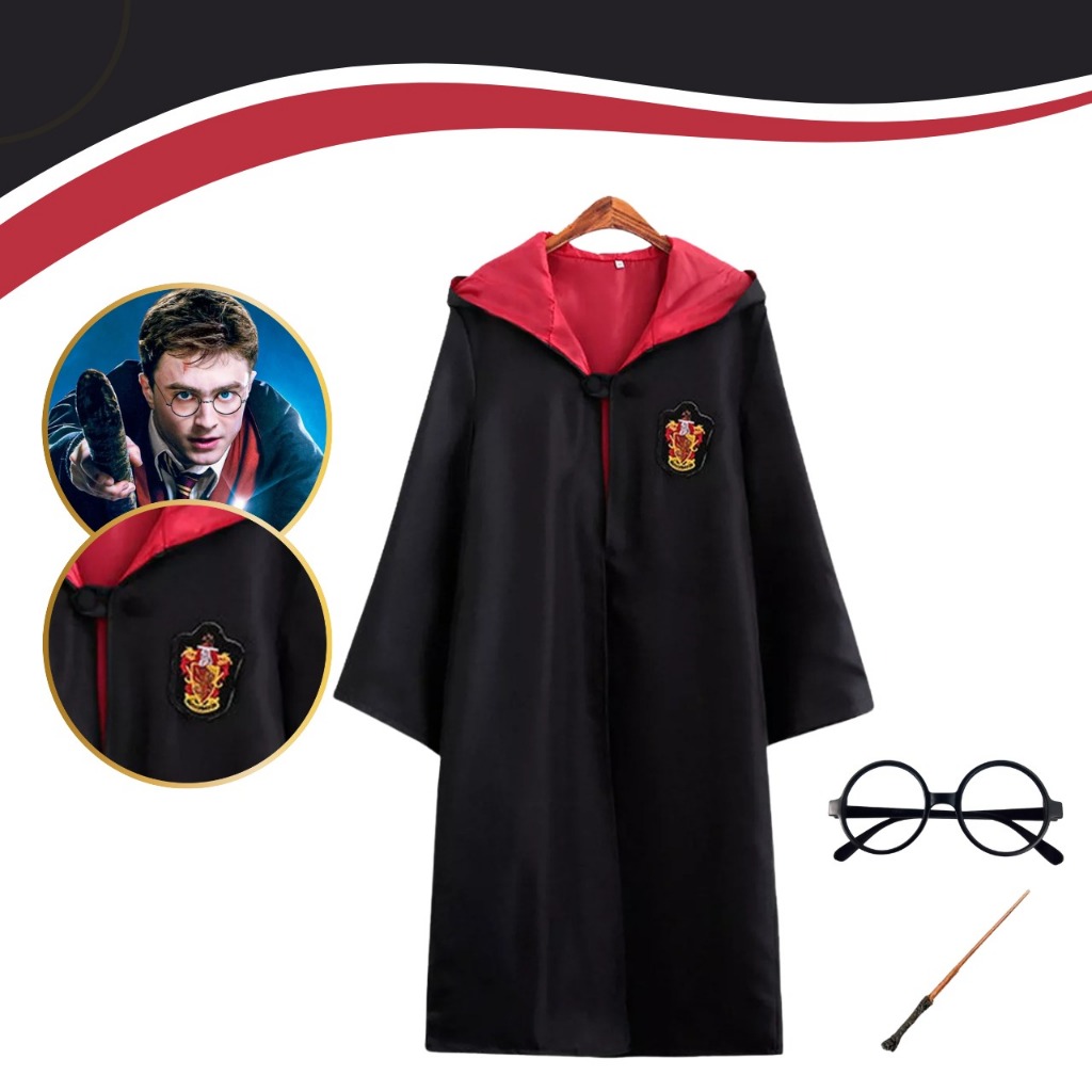 Fantasia Harry Potter Adulto Luxo Festas Fantasias, Halloween e Cosplay