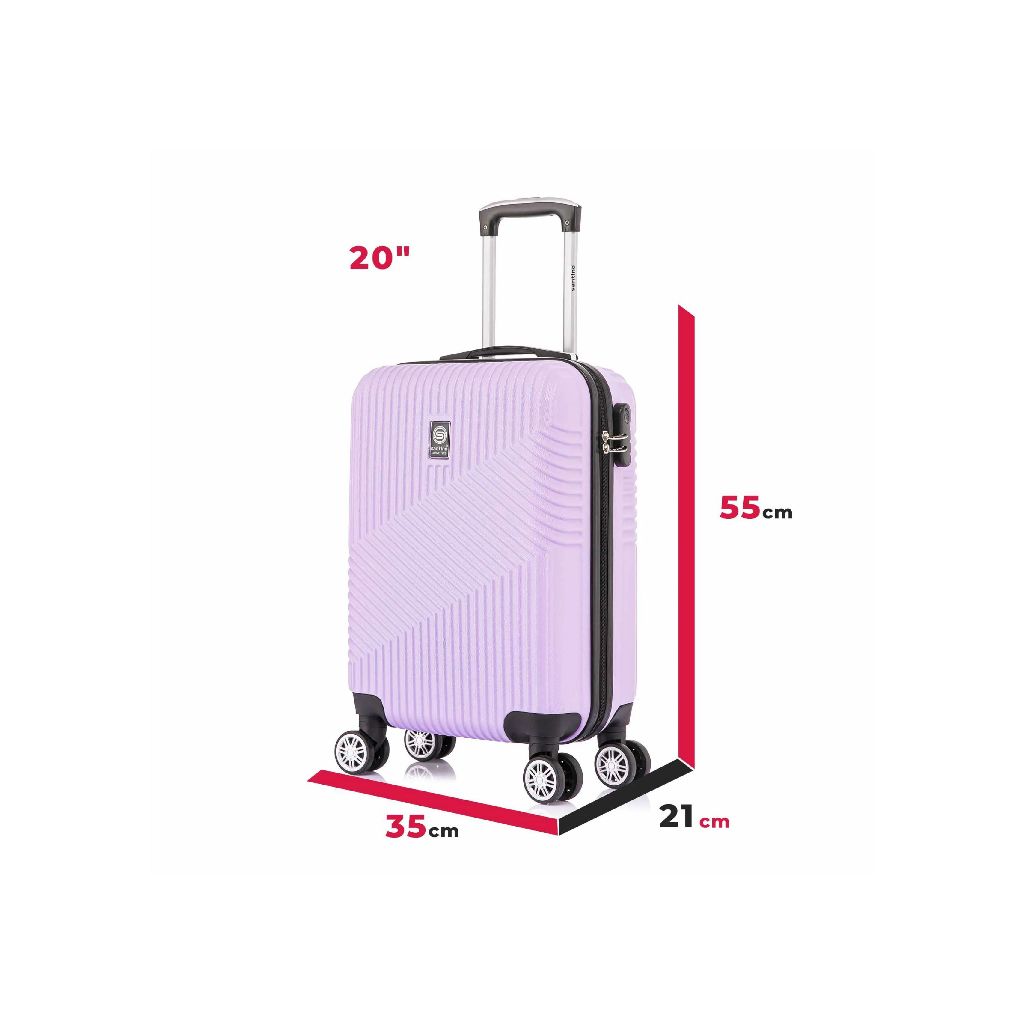 Mala de Bordo Santino 10KG Abs Geometric 4 Rodas 360º P | Shopee Brasil